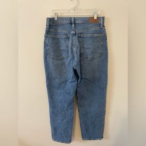 Madewell Perfect Vintage Straight Crop, Medium Wash Size 30